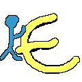Euro Zeichen mit Mensch